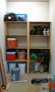 built a shelving unit on labor day weekend